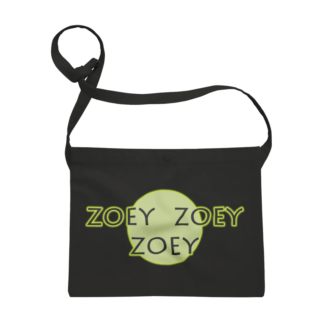 キャッツハンド：suzuriショップのZOEY ZOEY ZOEY ロゴ サコッシュ