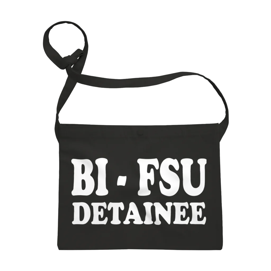 DRIPPEDのBI-FSU DETAINEE 白ロゴ サコッシュ