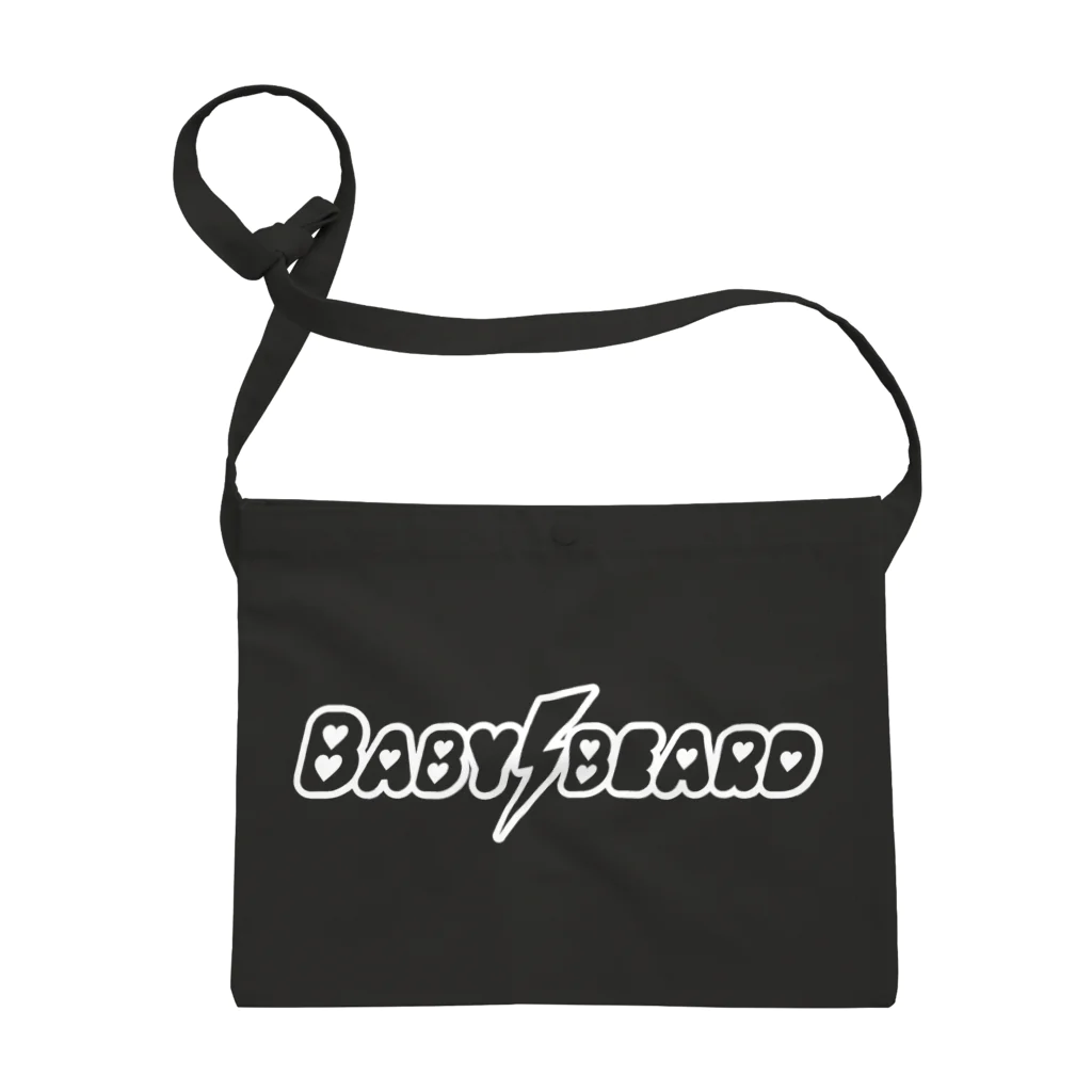 BABYBEARDのBABYBEARD Official LOGO (white) Sacoche