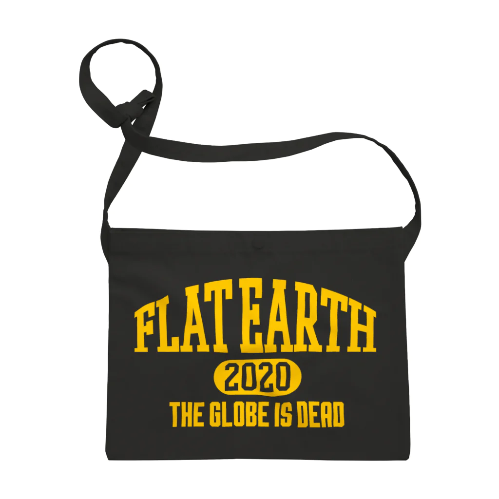 Mappila SHOPのカレッジ風(ミシガンカラー)　フラットアース FLATEARTH サコッシュ