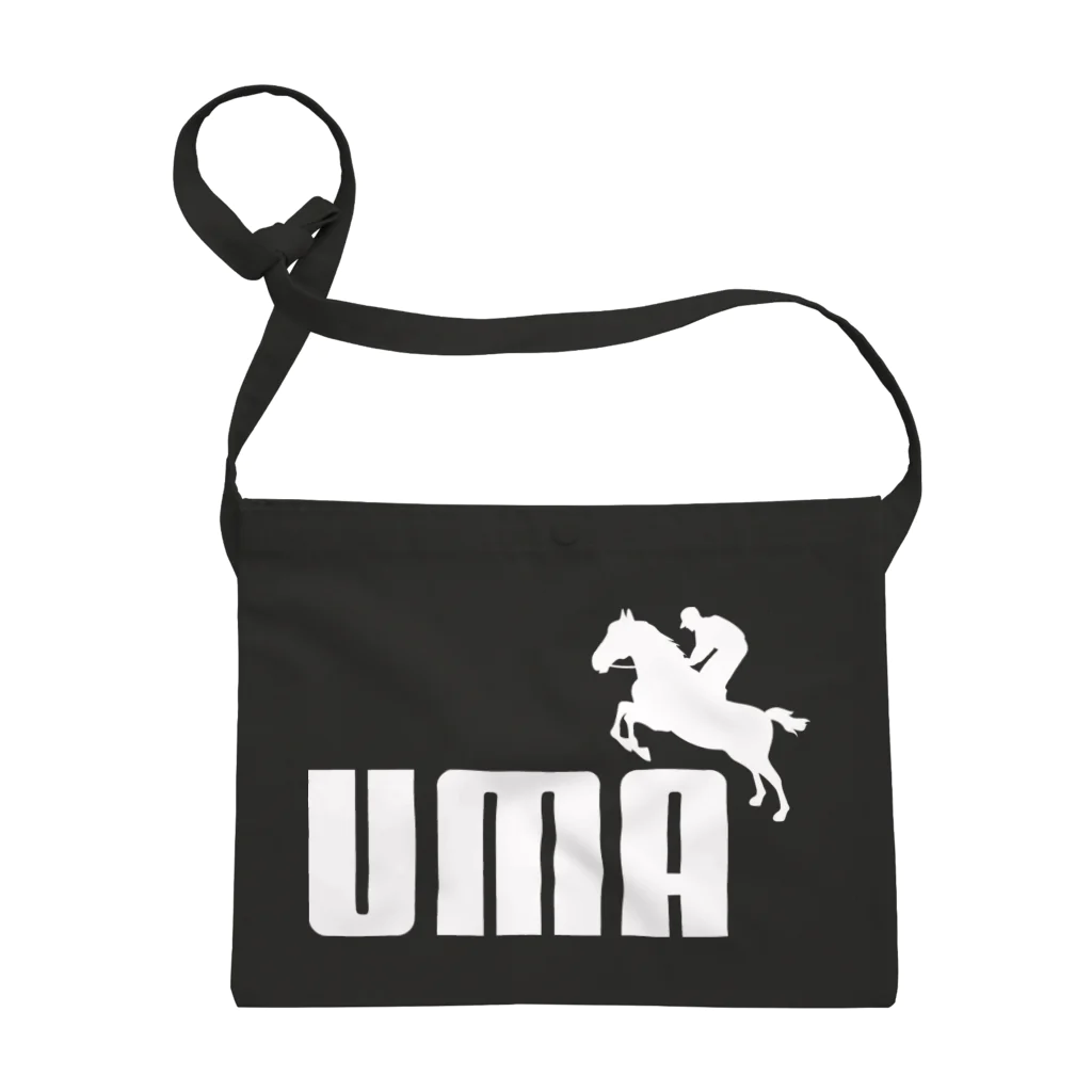 牛川 暗のグッズショップのUMA（白） Sacoche