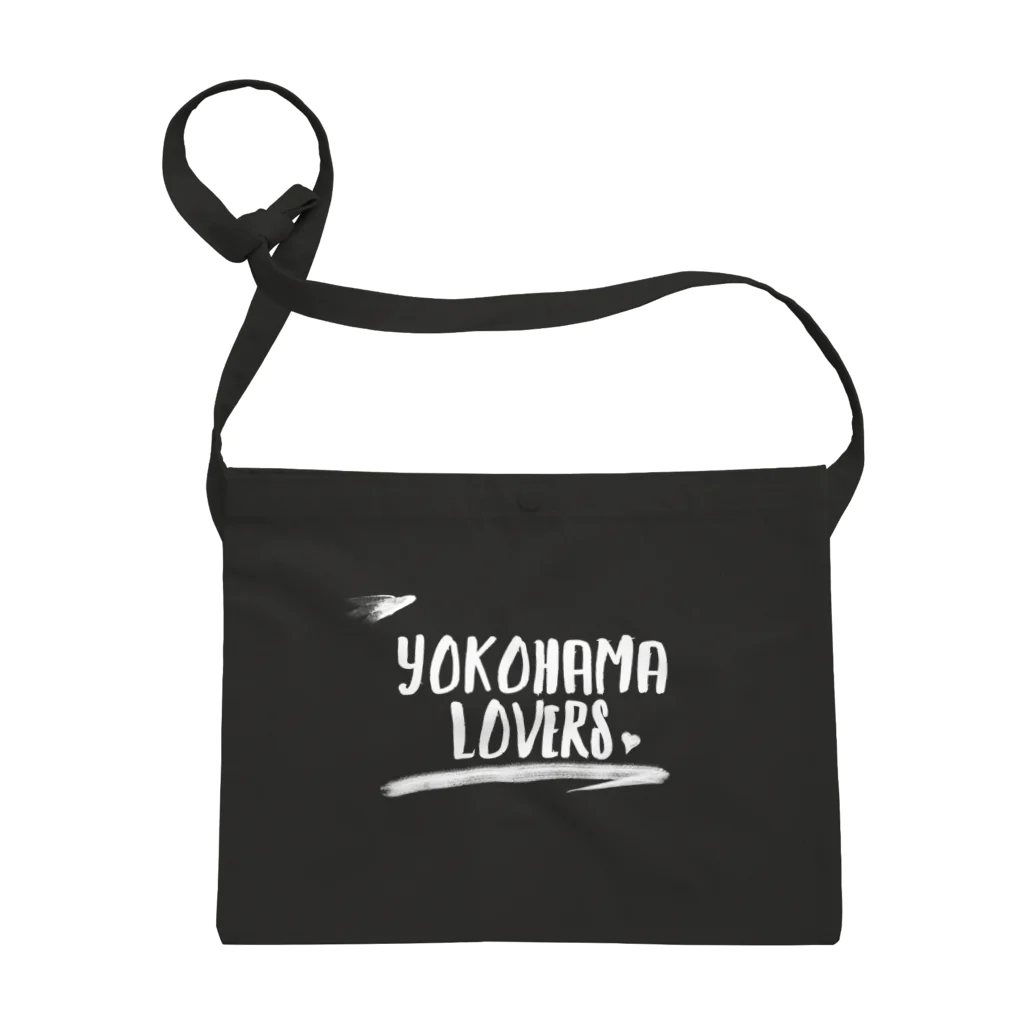 KEN's☆BASEBALL FAN SHOPのYOKOHAMA LOVERS 1　白文字 サコッシュ