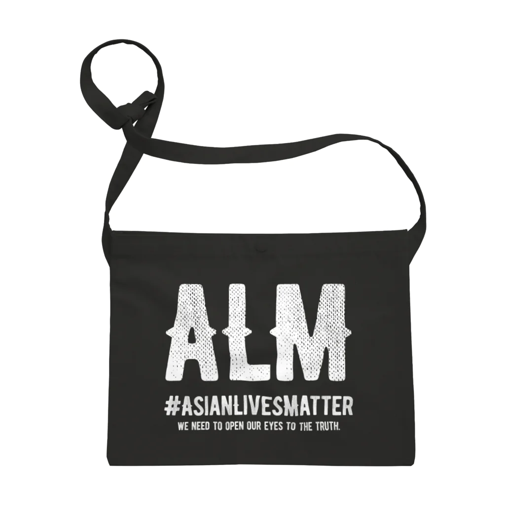 SANKAKU DESIGN STOREのAsian Lives Matter。 白 サコッシュ