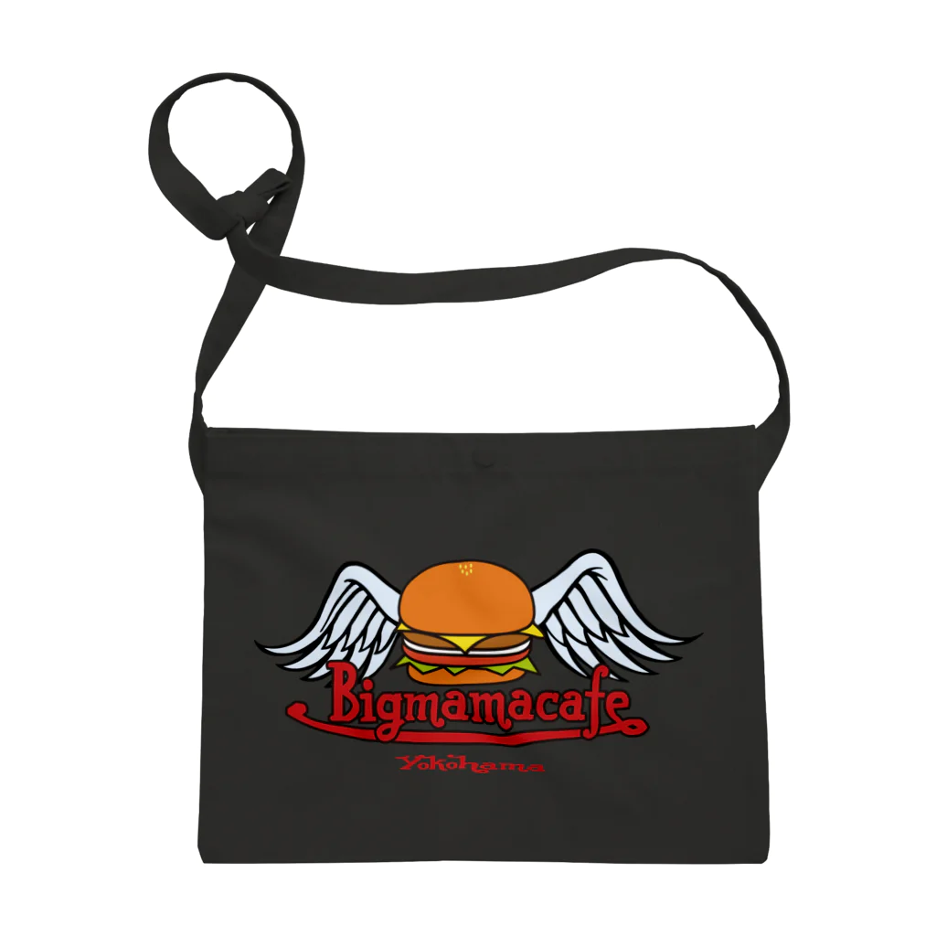 BigmamacafeのBigmamacafe ハンバーガーロゴ サコッシュ