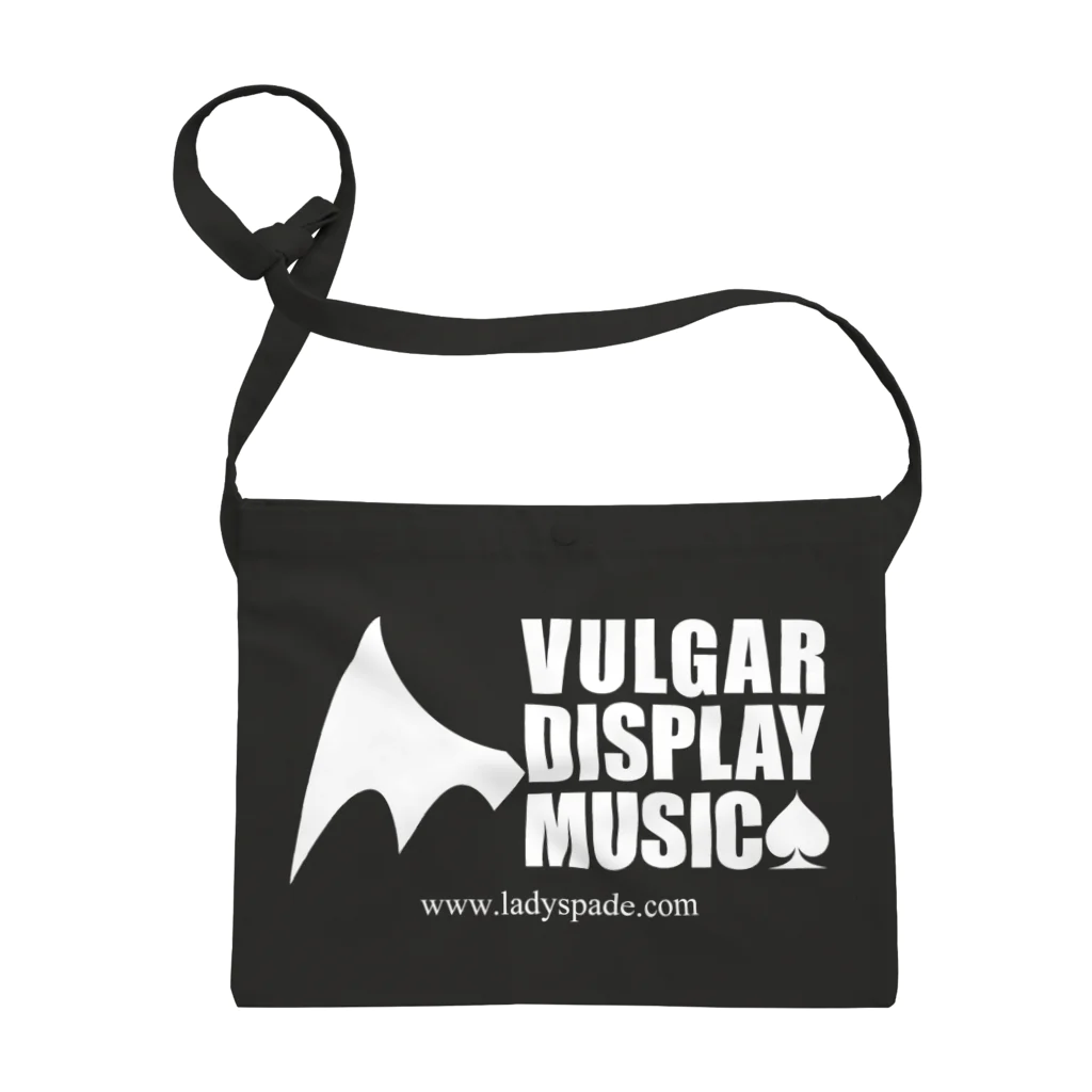 スペィドのおみせsuzuri支店のVulgar Display Music (BLACK) サコッシュ