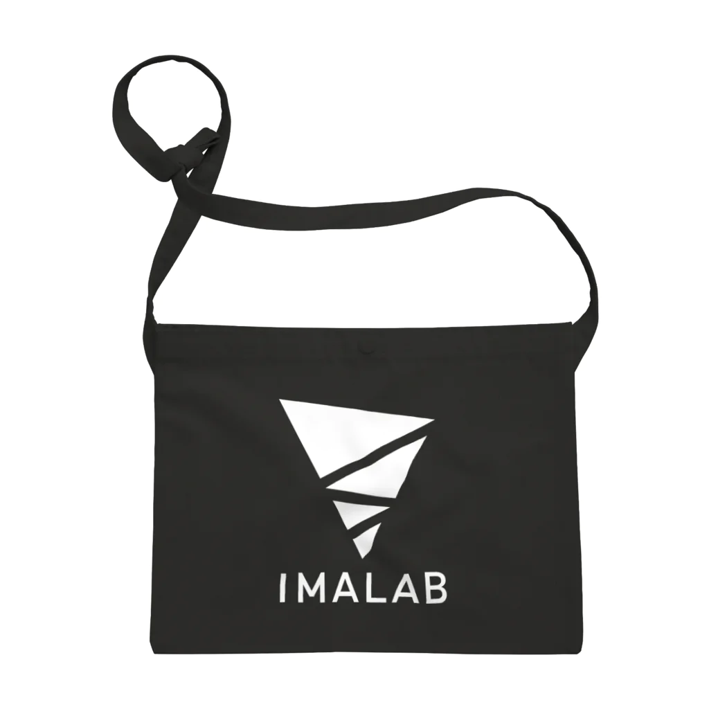 IMALABのNEW LOGO白 サコッシュ