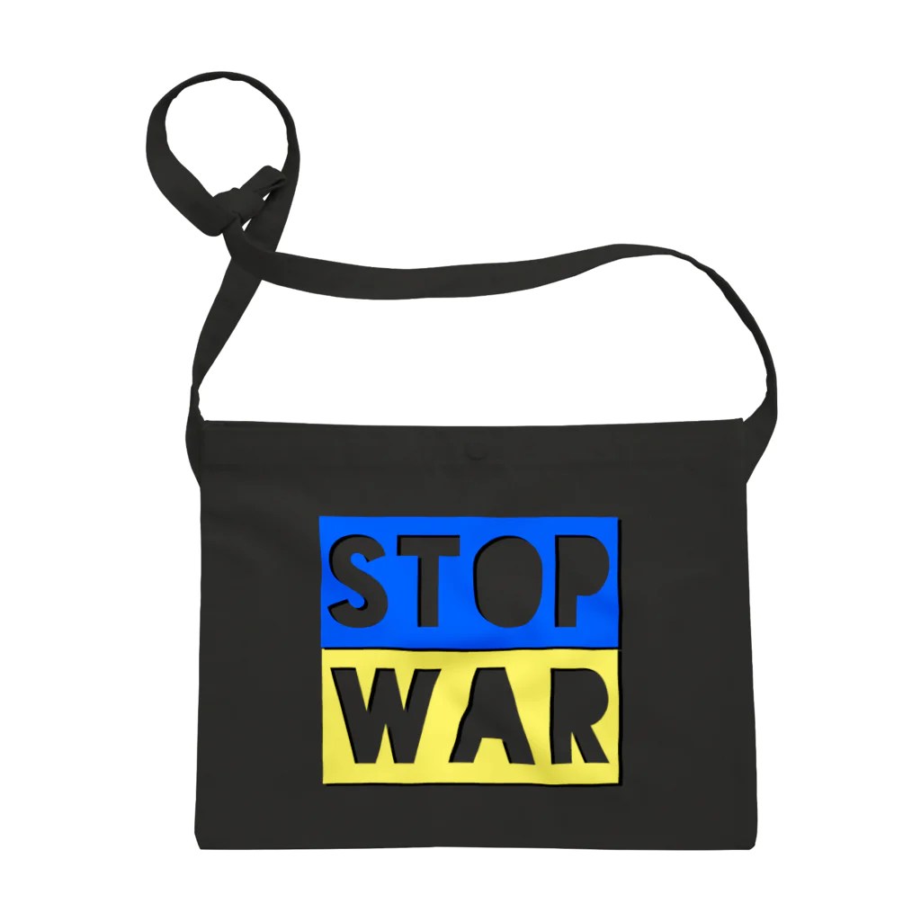 LalaHangeulのSTOP WAR  サコッシュ