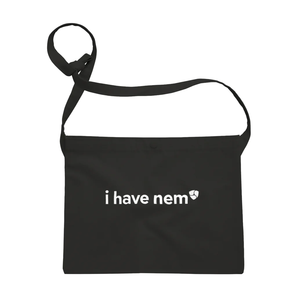 ネムヤ -nem shop-のi have nem -white ver- Sacoche