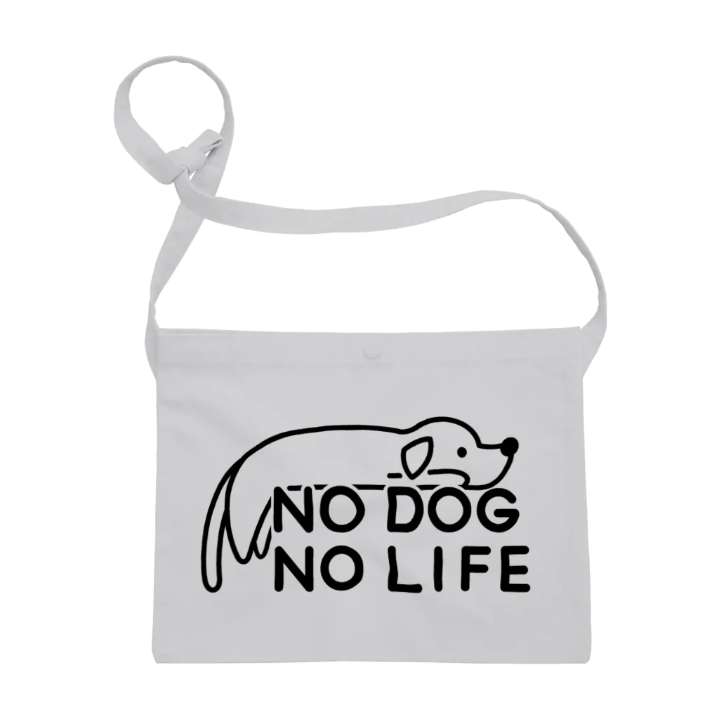 ぽぴーぴぽーのNO DOG NO LIFE  サコッシュ