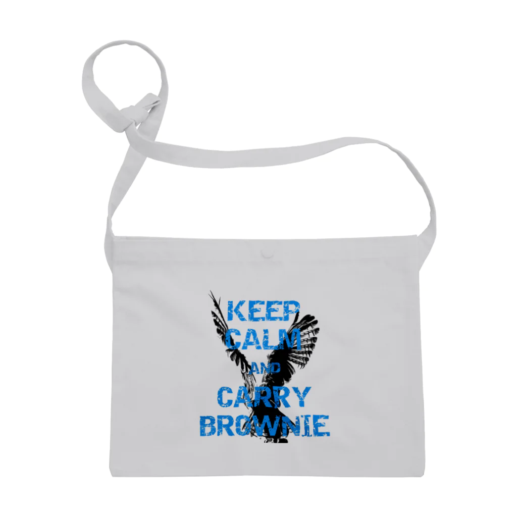 座敷ふくろうのKEEP CALM AND CARRY BROWNIE Sacoche