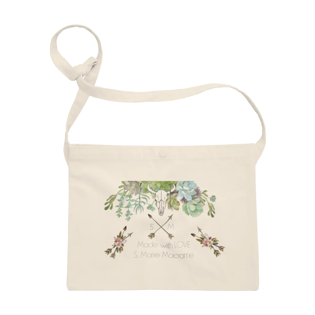 ➵✥❉ⓢ🄼🄰🅁🄸🄴❈❉✥➵のS.Marie Macrame Botanical  サコッシュ