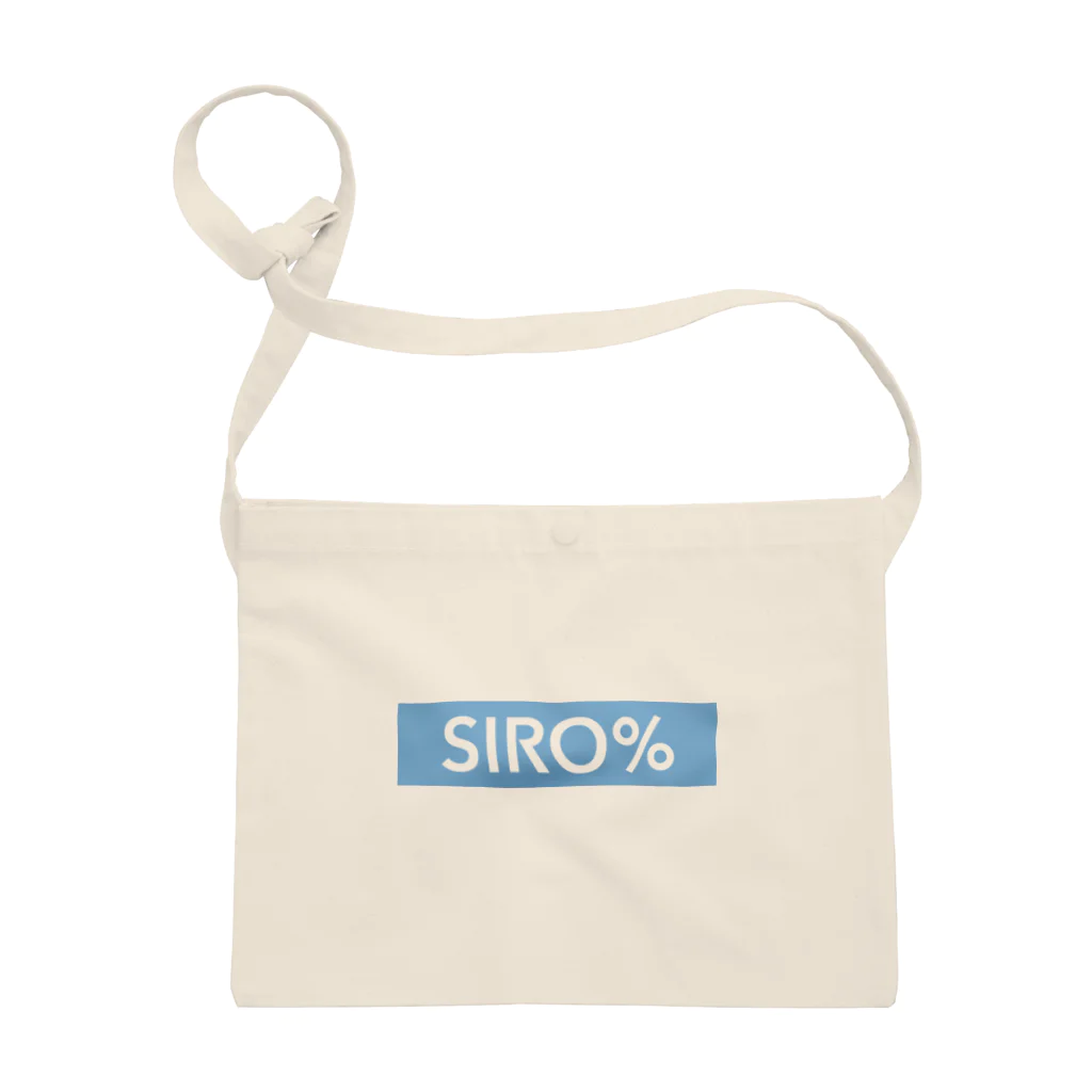 SIRO%(しろぱーせんと)のSIRO% BOX LOGO （Blue） サコッシュ