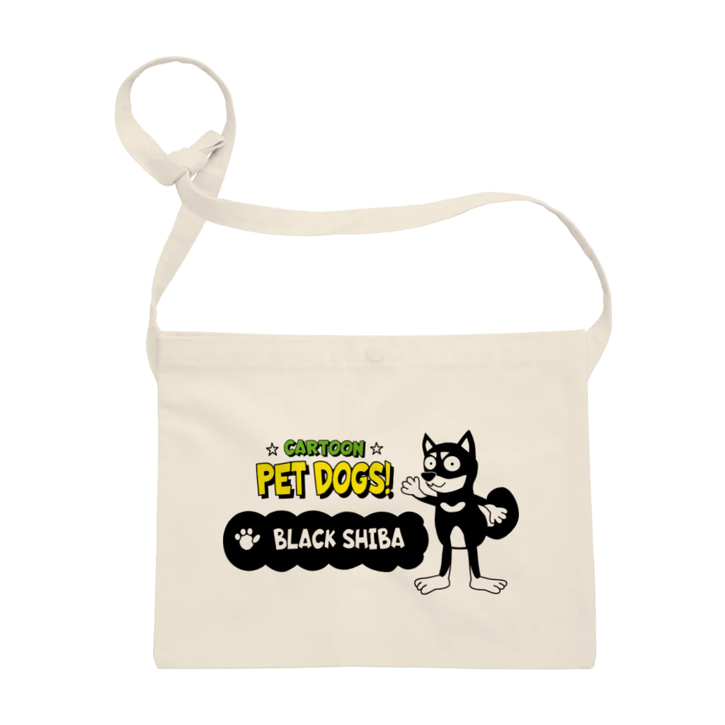 CARTOON PETDOGSの【106M】C･PETDOGS『Black Shiba』サコッシュ サコッシュ