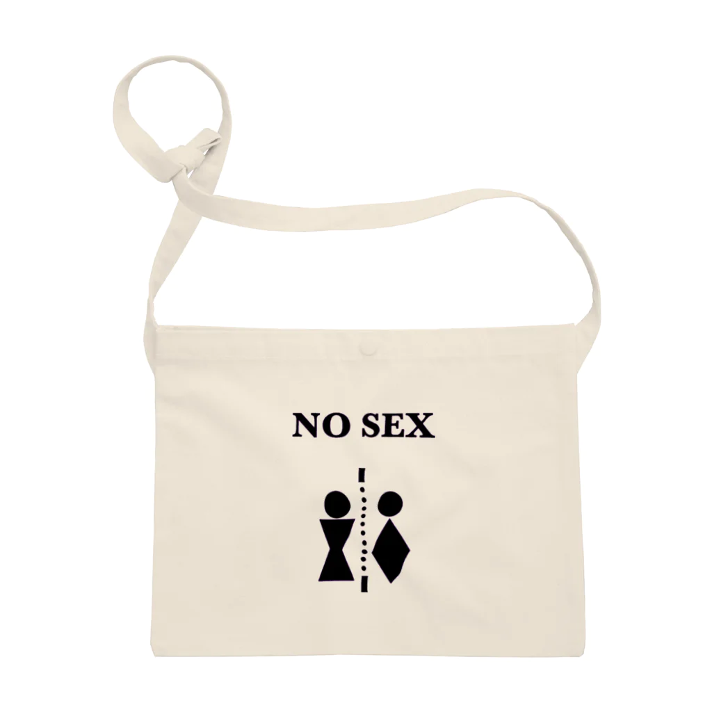 NO SEXのNO SEX ロゴ サコッシュ