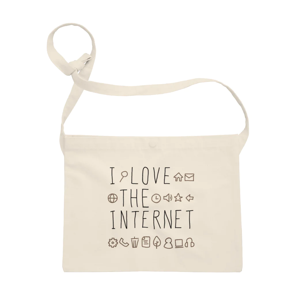 leMOON自由工房のI LOVE THE INTERNET Sacoche