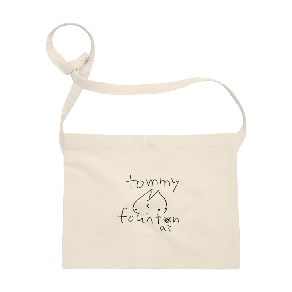 tommyfountainのrough tommy (black line) サコッシュ