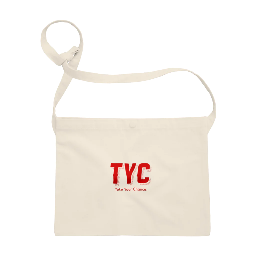 TYC☺︎(Take Your Chance!)のTYCスポーティーロゴ赤 サコッシュ