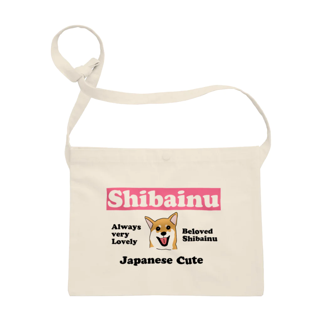 ナミノコ雑貨店のJapanese cute shibainu Sacoche