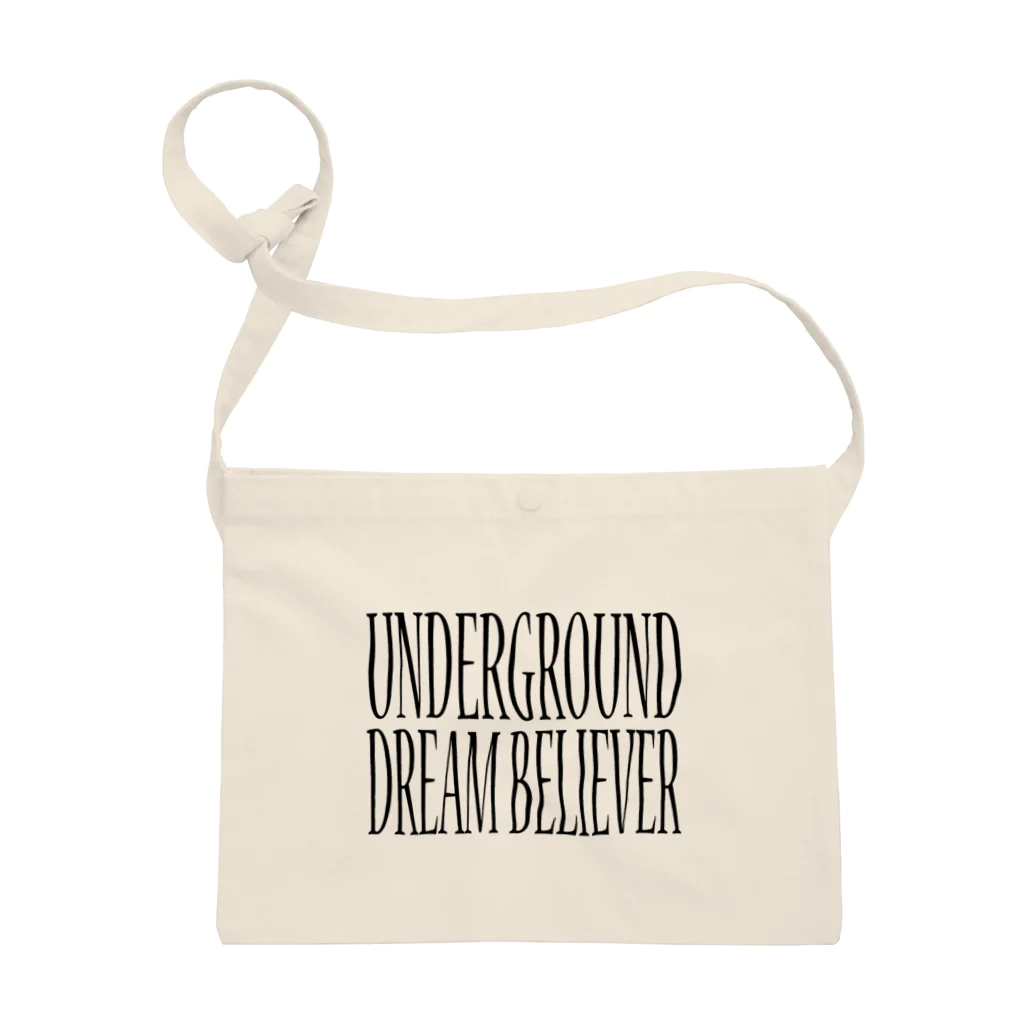 BLACK SHEEP ORIGIN SUZURI SHOPのUNDERGROUD DREAM BELIEVER サコッシュ