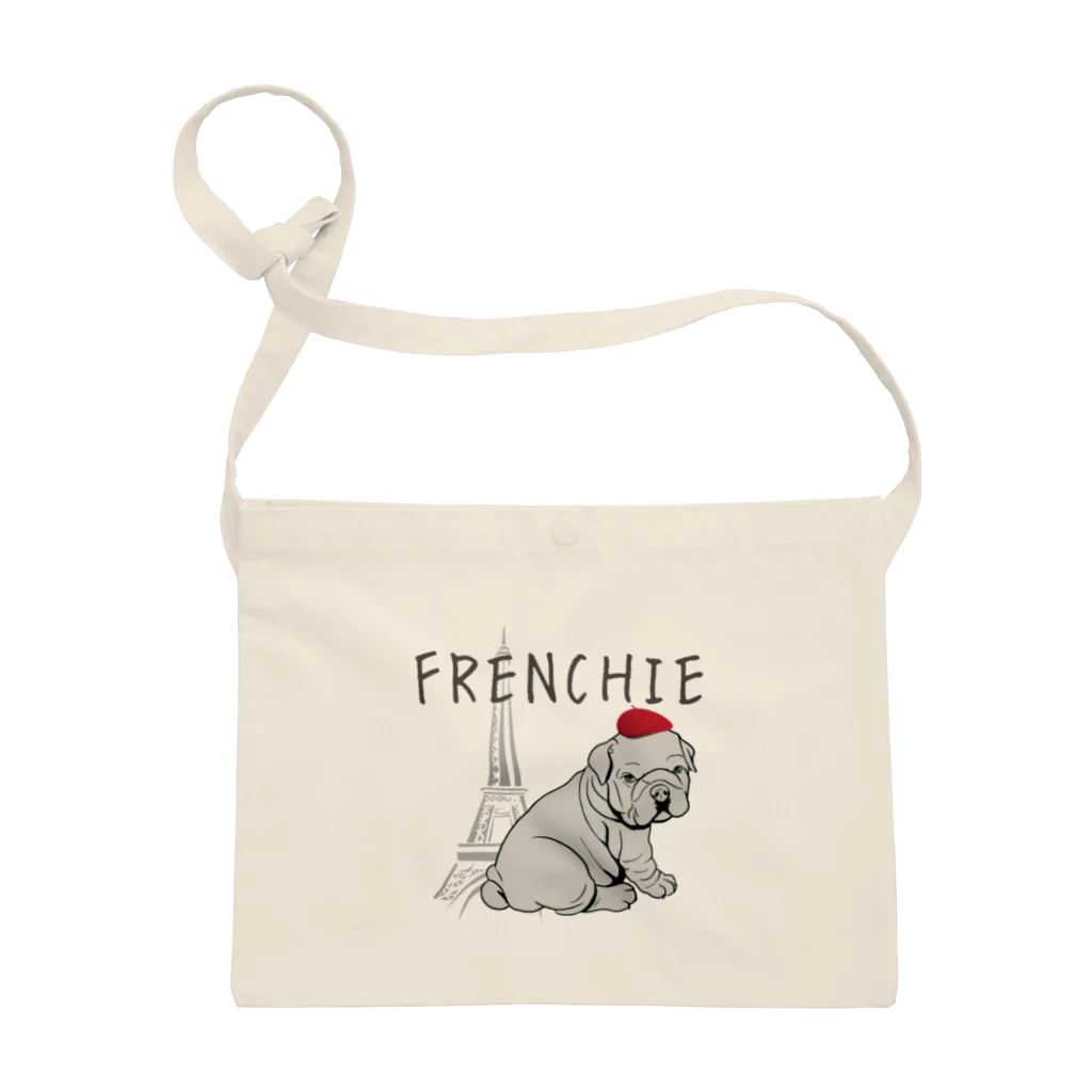 FRENCHIEのベレー帽を被ったFRENCHIE🎩 サコッシュ