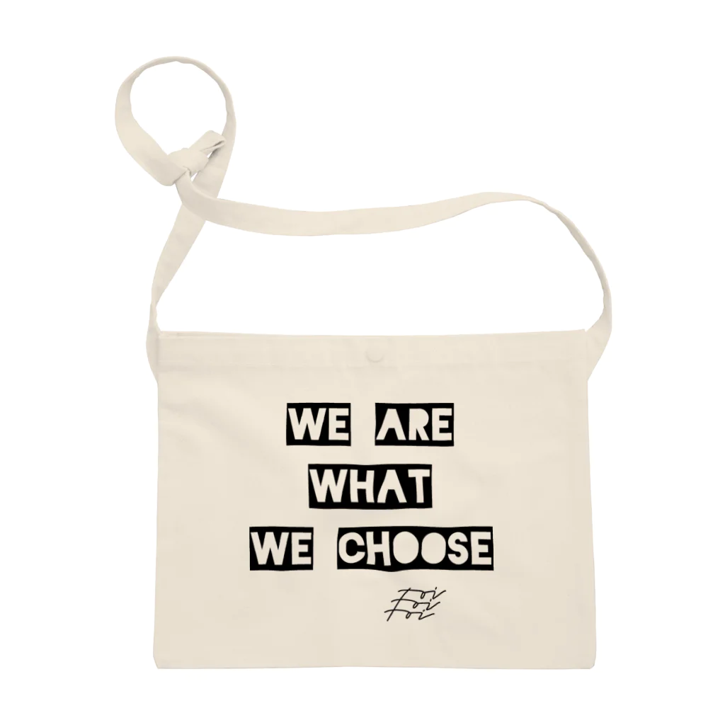 The Innovation ShopのWE ARE WHAT WE CHOOSE サコッシュ