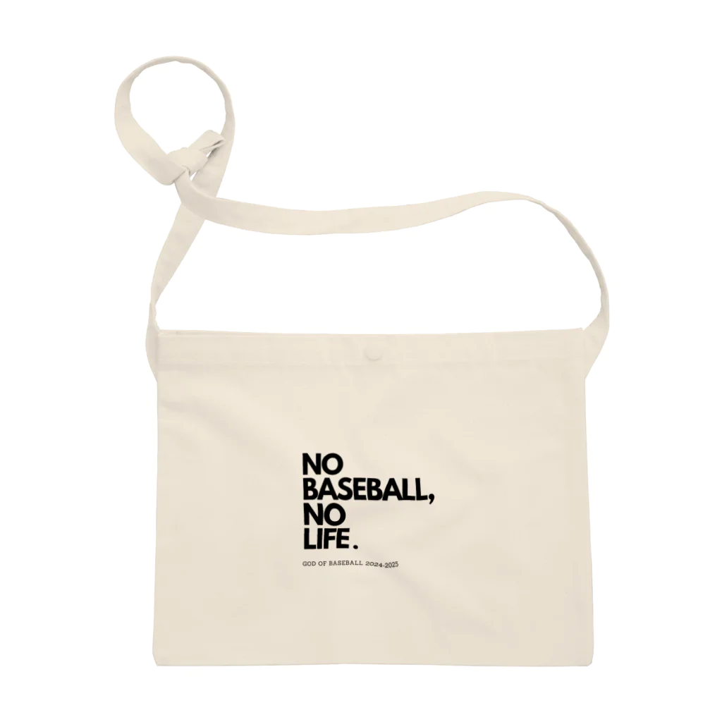 No Baseball , No Life.のNO BASEBALL , NO LIFE . ～ 野球の神様 ～ サコッシュ