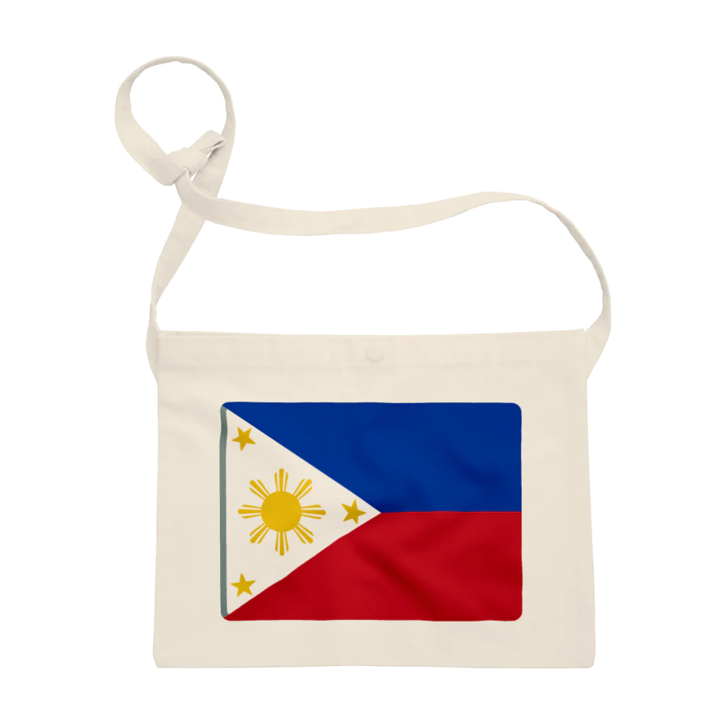 お絵かき屋さんのフィリピンの国旗 サコッシュ