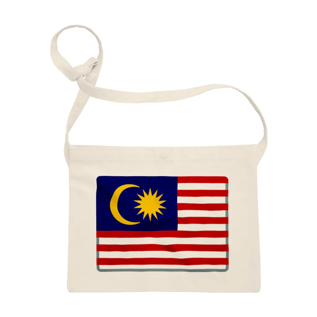 お絵かき屋さんのマレーシアの国旗 Sacoche
