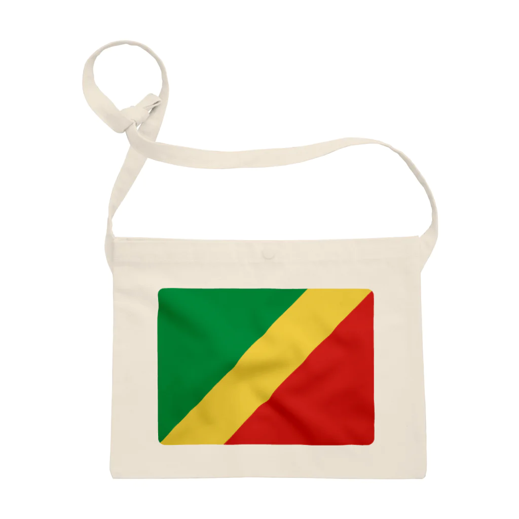 お絵かき屋さんのコンゴ共和国の国旗 サコッシュ