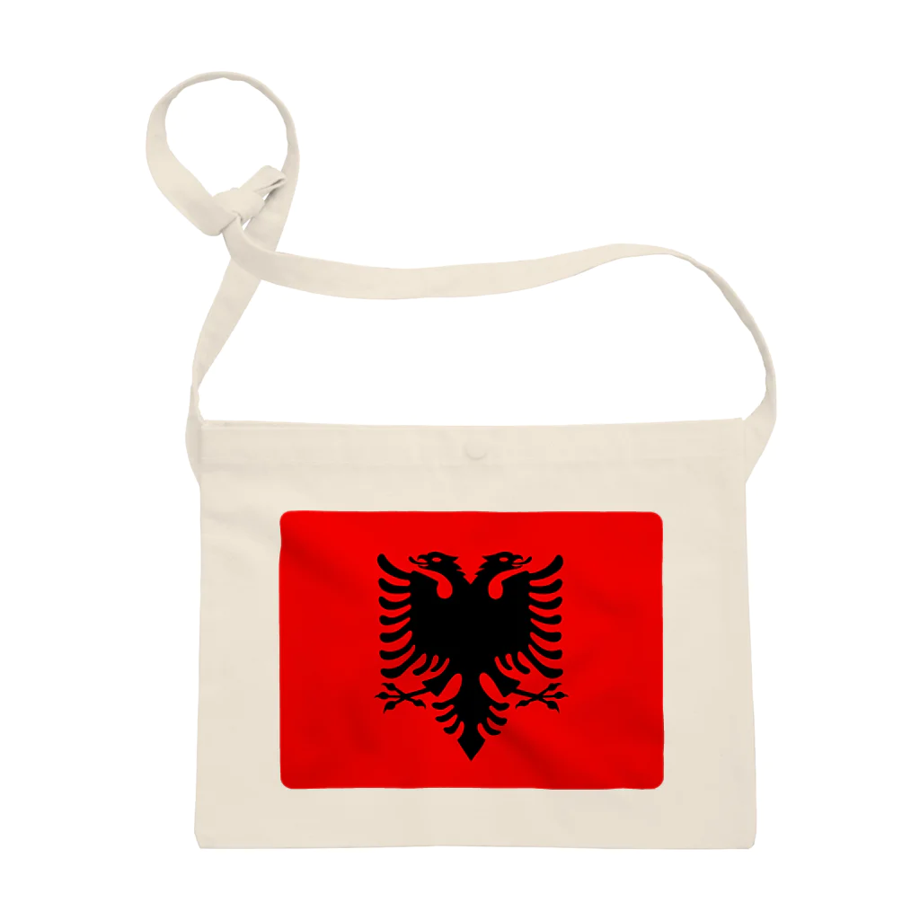 お絵かき屋さんのアルバニアの国旗 サコッシュ