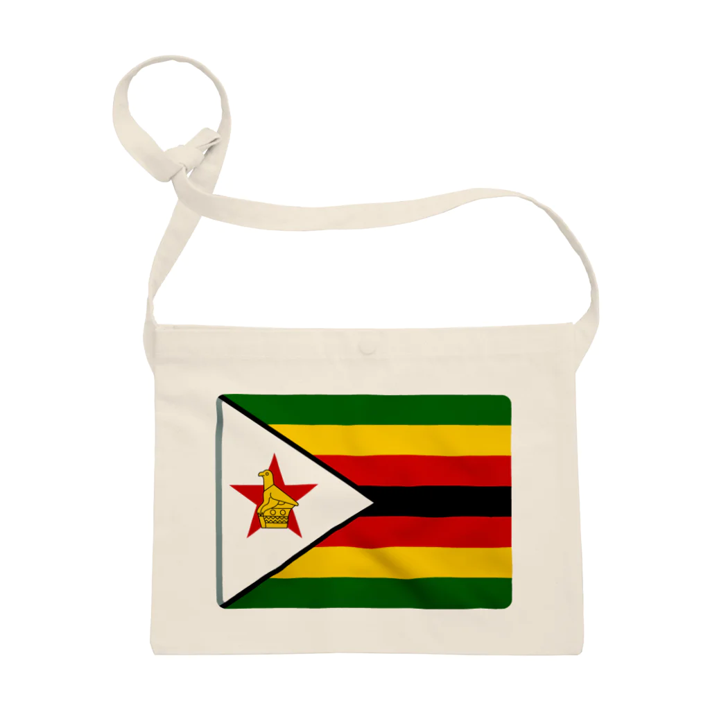 お絵かき屋さんのジンバブエの国旗 サコッシュ