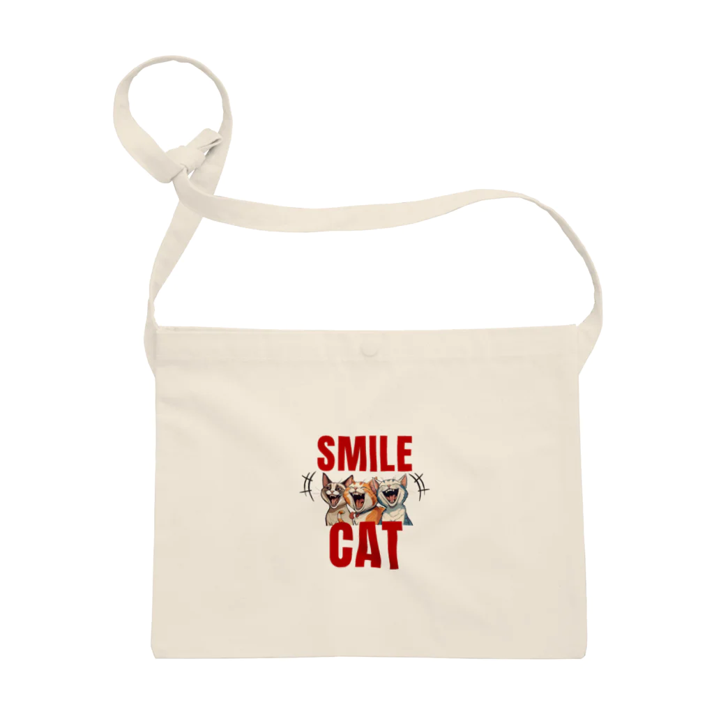 オトバシハウスのSMILE CAT サコッシュ