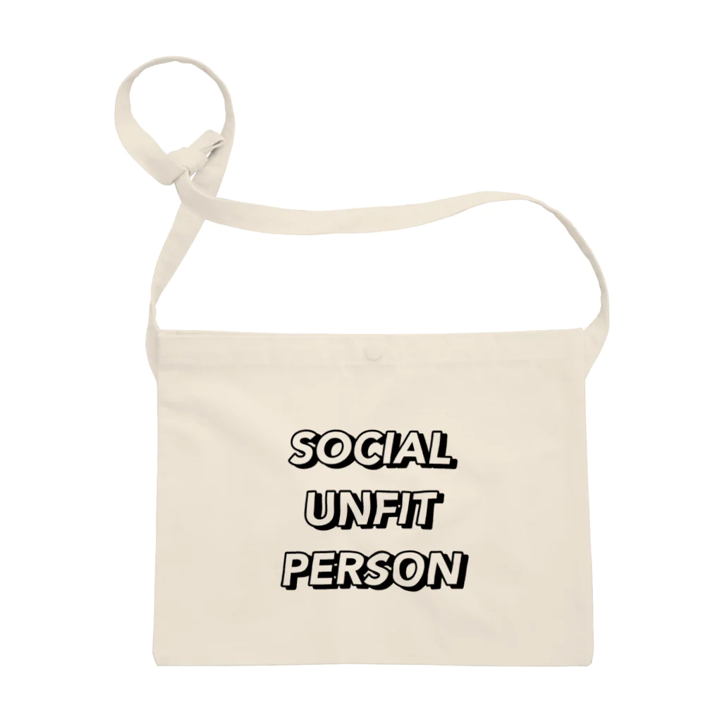 Social Unfit PersonのSocial Unfit Person / Basic Logo Sacoche Sacoche