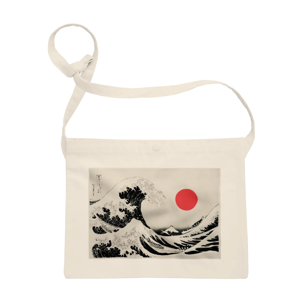 Wie Sie wollenのJapanese Sun×Hokusai Sacoche