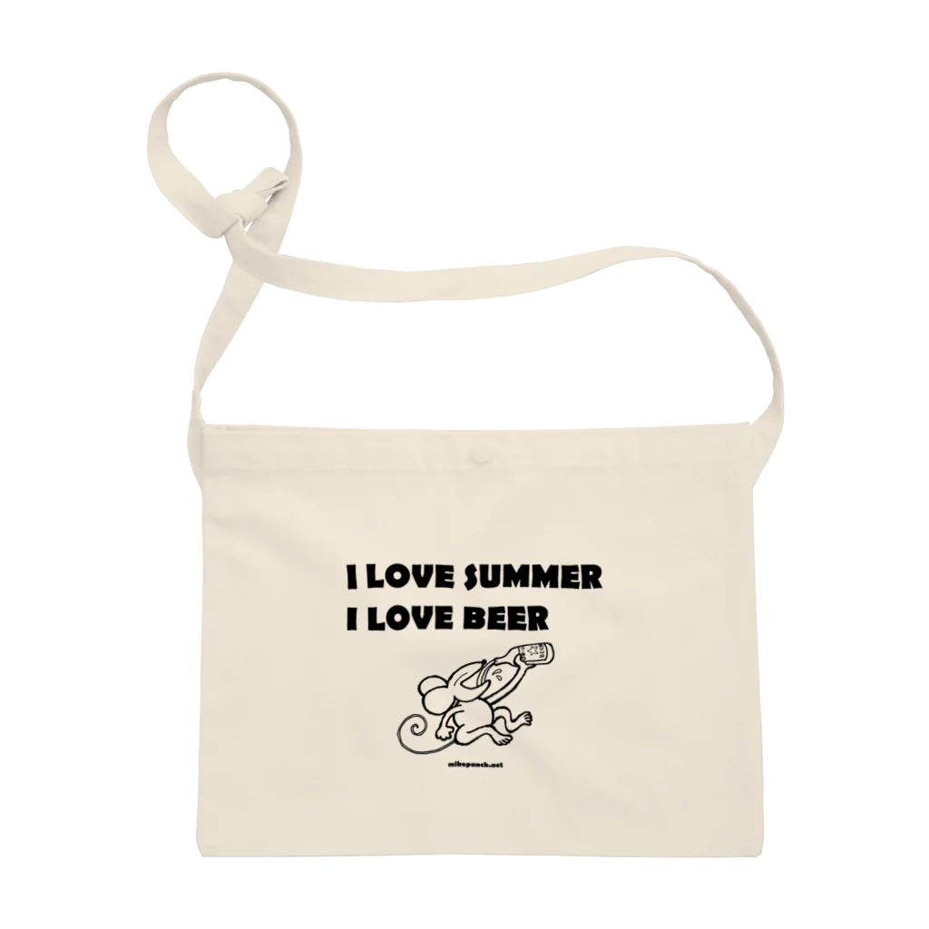 mikepunchのI LOVE SUMMER, I LOVE BEER サコッシュ