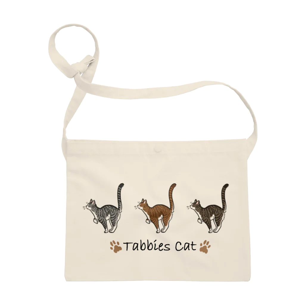 豆つぶのTabbies Cat（マッカレル） サコッシュ