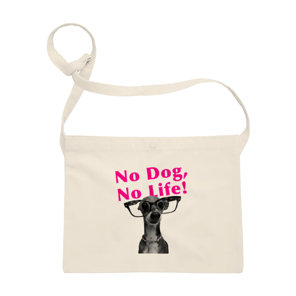 イロハのNo dog,No life! ピンク Sacoche