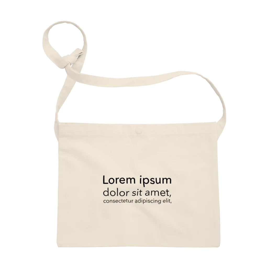 aoiro.hnのLorem ipsum サコッシュ