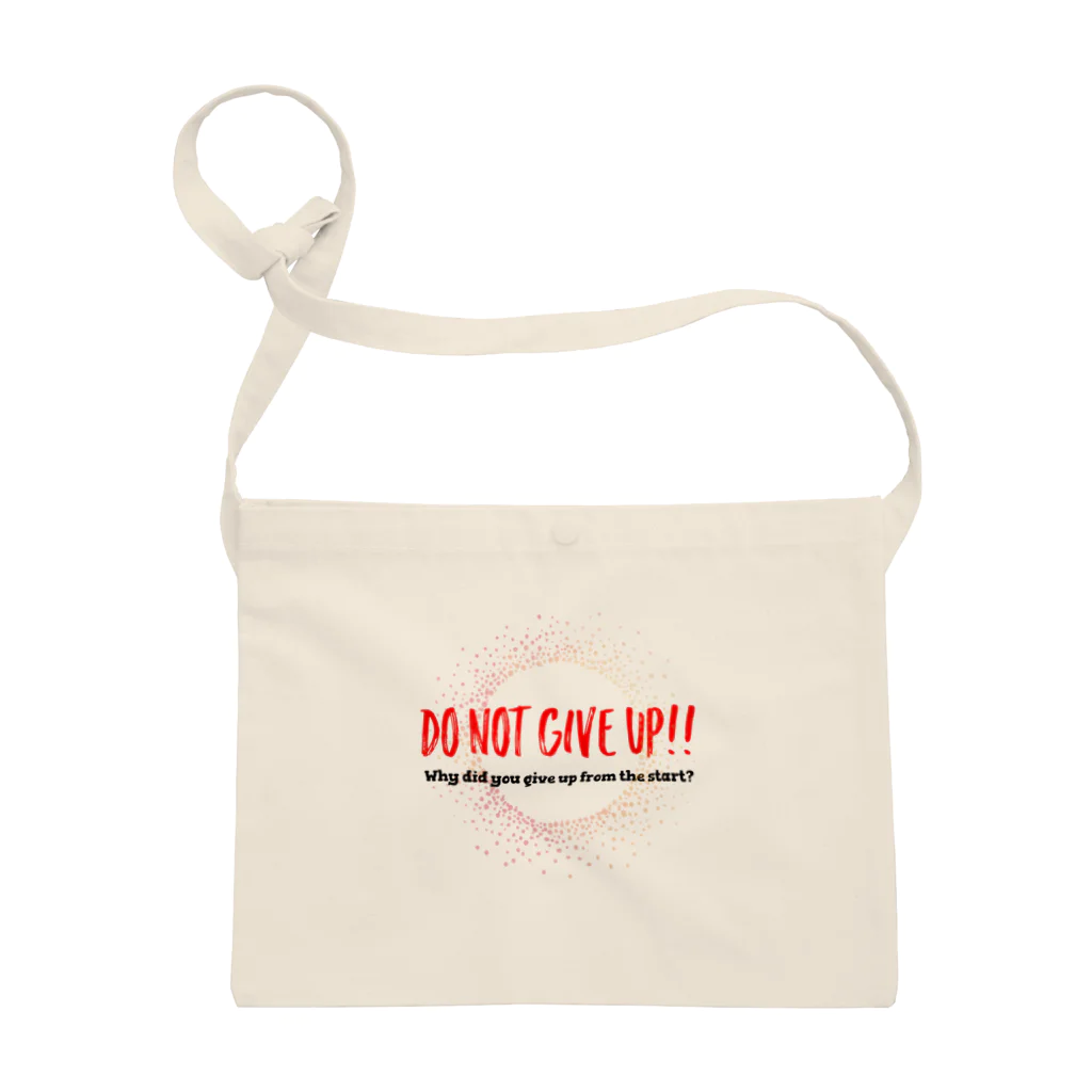 ポジティブSHOPのDO NOT GIVE UP!! （諦めるなっ） サコッシュ