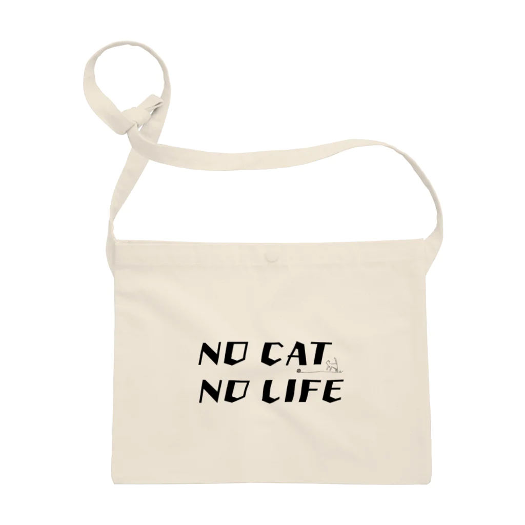 黒猫工房のNO CAT NO LIFE 〜猫がいないと生きていけない〜 Sacoche