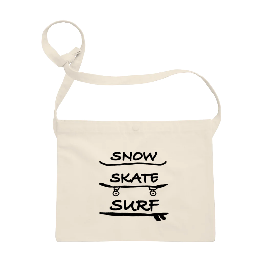 ラクガキ工房のSnow Skate Surf サコッシュ