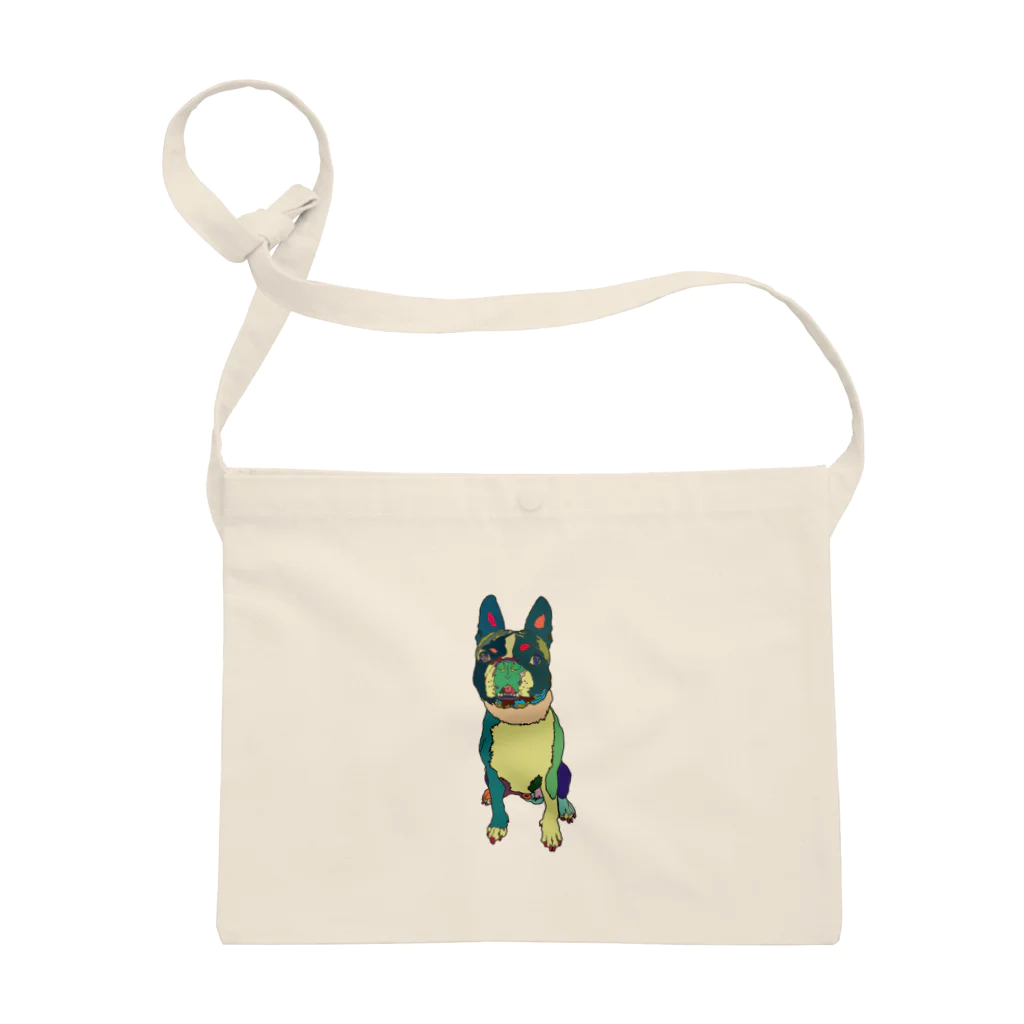 Park a Holic Bostonterrierのボストンテリアのセブン君 Park a Holic Bostonterrier Sacoche