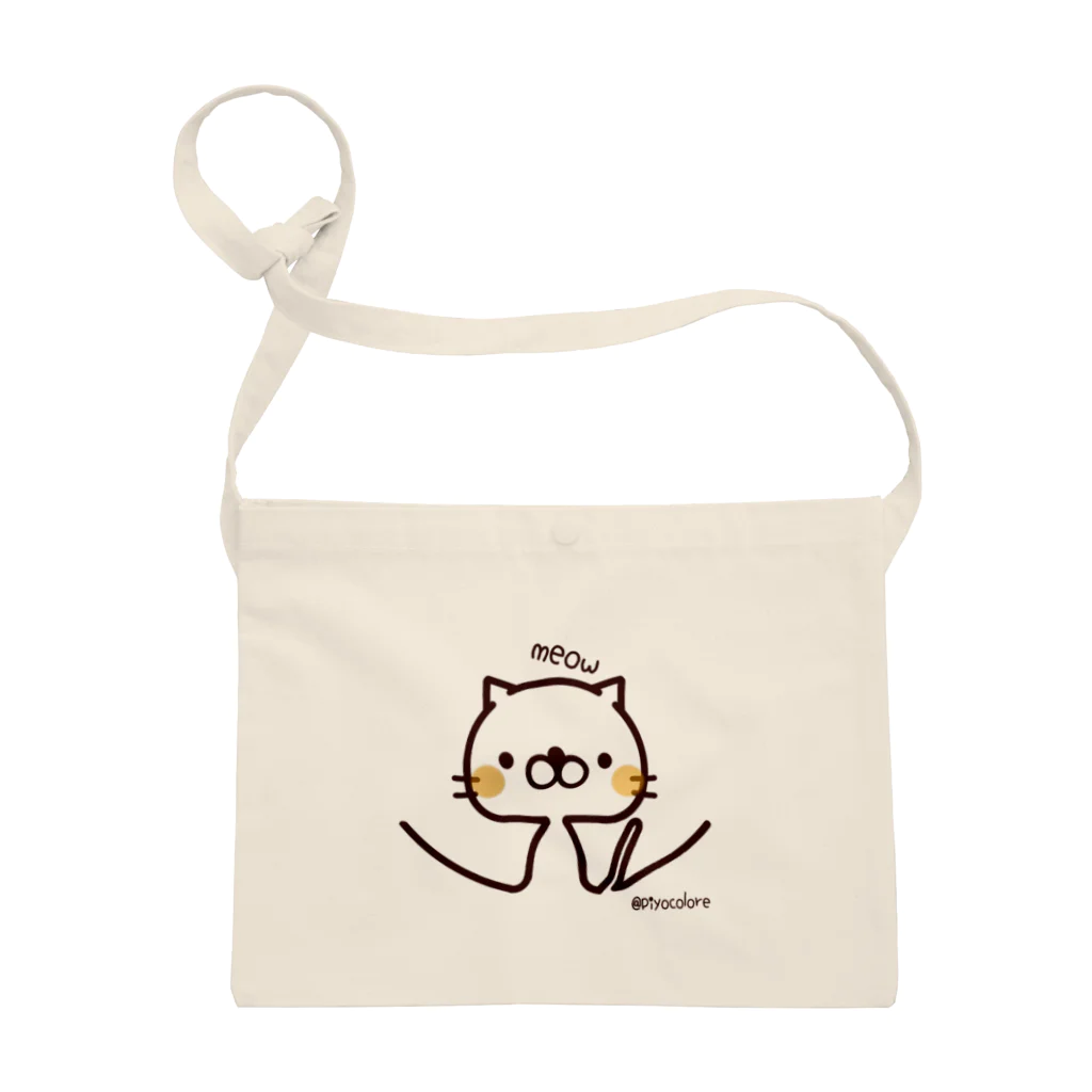 Piyocoloreのmeow meow にゃんこ サコッシュ