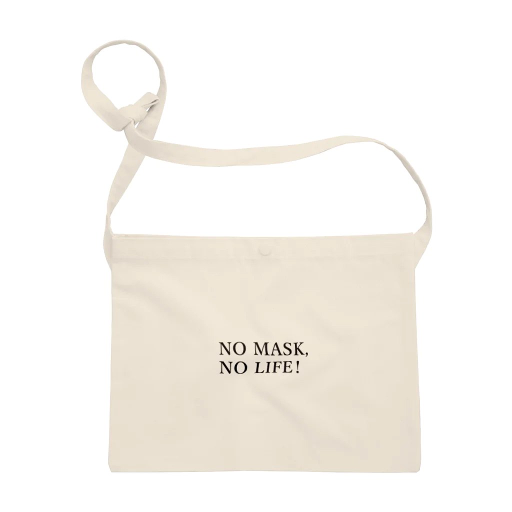 music boutiqueのNO MASK, NO LIFE.  マスク入れ専用のサコッシュ サコッシュ