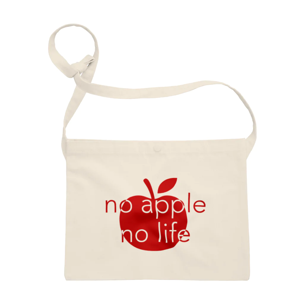 牛のTシャツ屋のno apple no life Sacoche