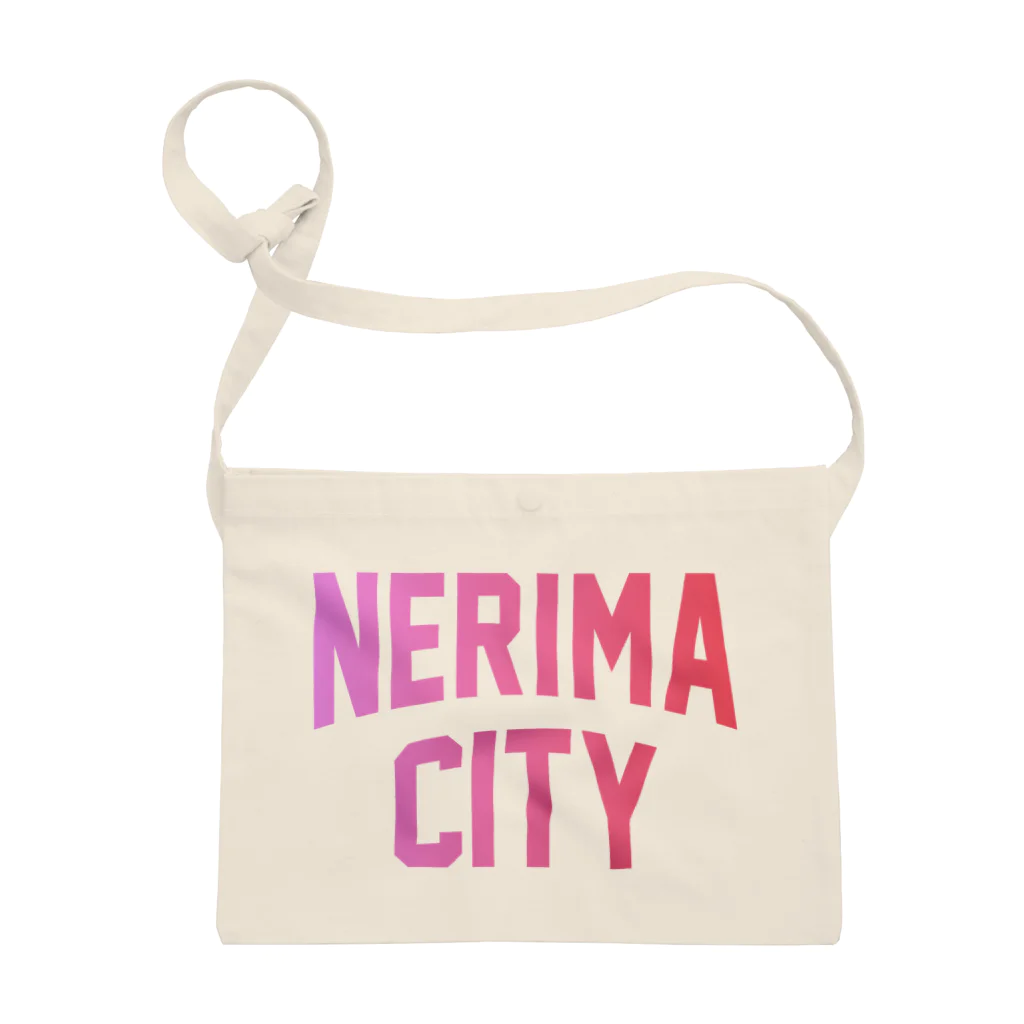 JIMOTO Wear Local Japanの練馬区 NERIMA CITY ロゴピンク サコッシュ