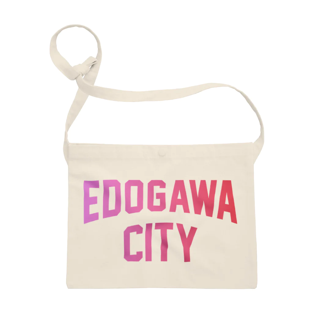 JIMOTO Wear Local Japanの江戸川区 EDOGAWA CITY ロゴピンク サコッシュ
