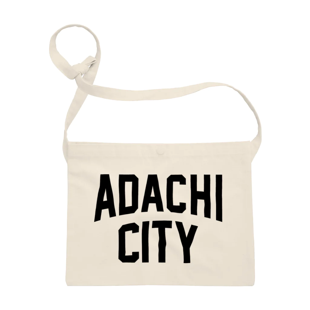 JIMOTOE Wear Local Japanの足立区 ADACHI CITY ロゴブラック　 Sacoche