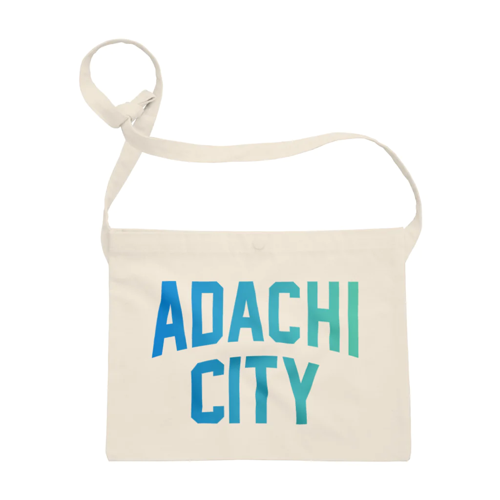 JIMOTOE Wear Local Japanの足立区 ADACHI CITY ロゴブルー サコッシュ