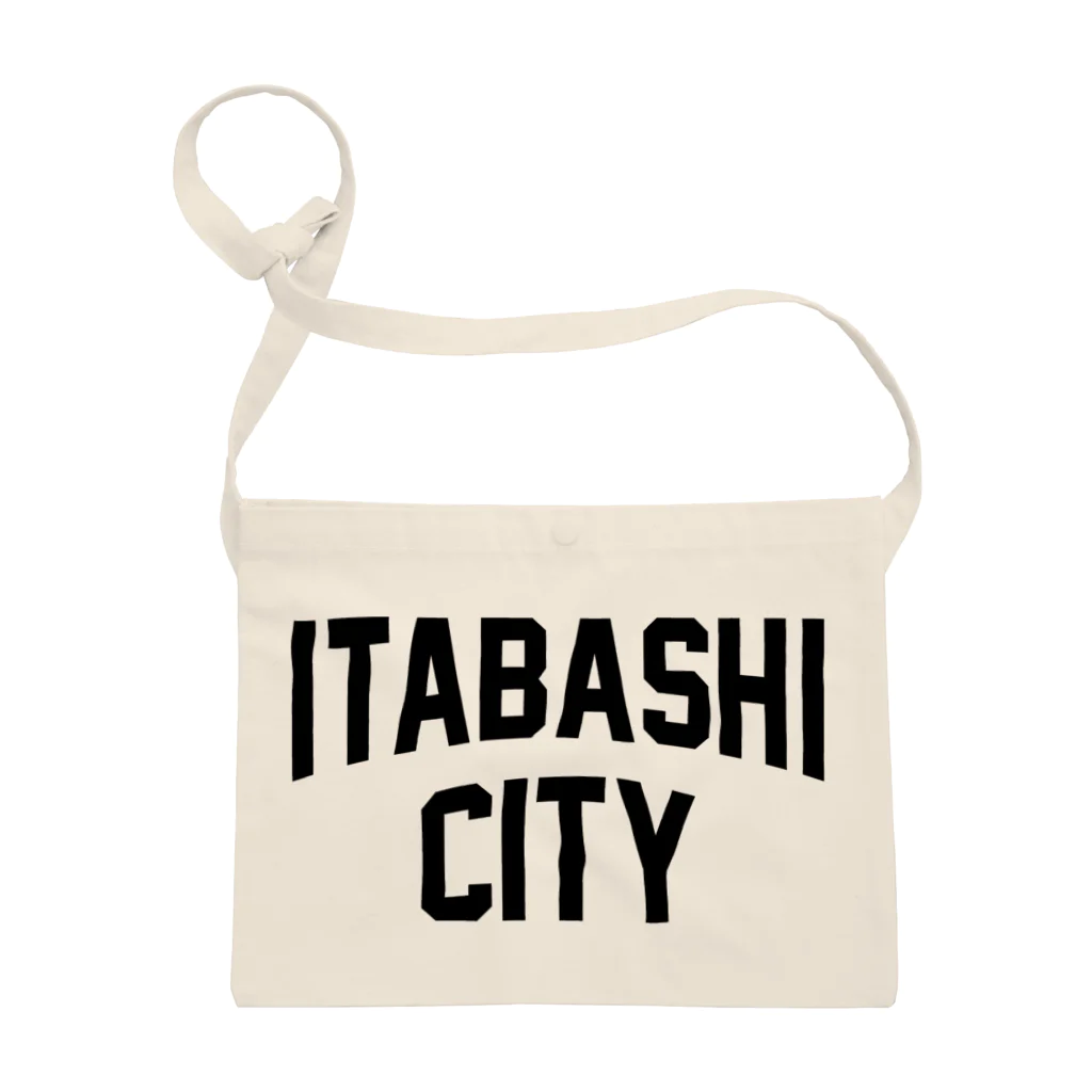 JIMOTOE Wear Local Japanの板橋区 ITABASHI CITY ロゴブラック Sacoche